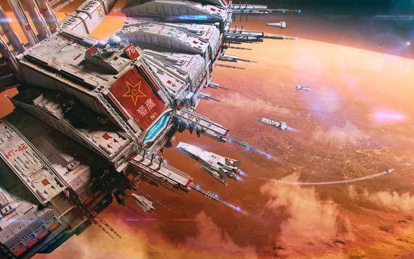 Sci Fi Space Station Futuristic HD Wallpaper | Background Image