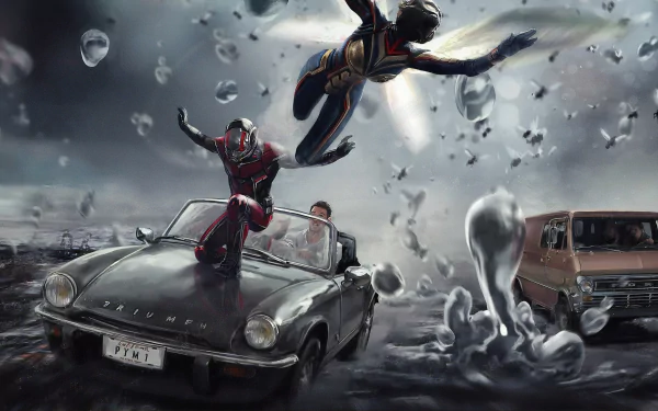 Hope Van Dyne Scott Lang Wasp (Marvel Comics) Ant-Man movie Ant-Man and the Wasp HD Desktop Wallpaper | Background Image