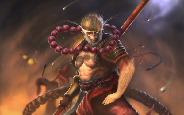Fantasy Sun Wukong Warrior Monkey HD Wallpaper | Background Image