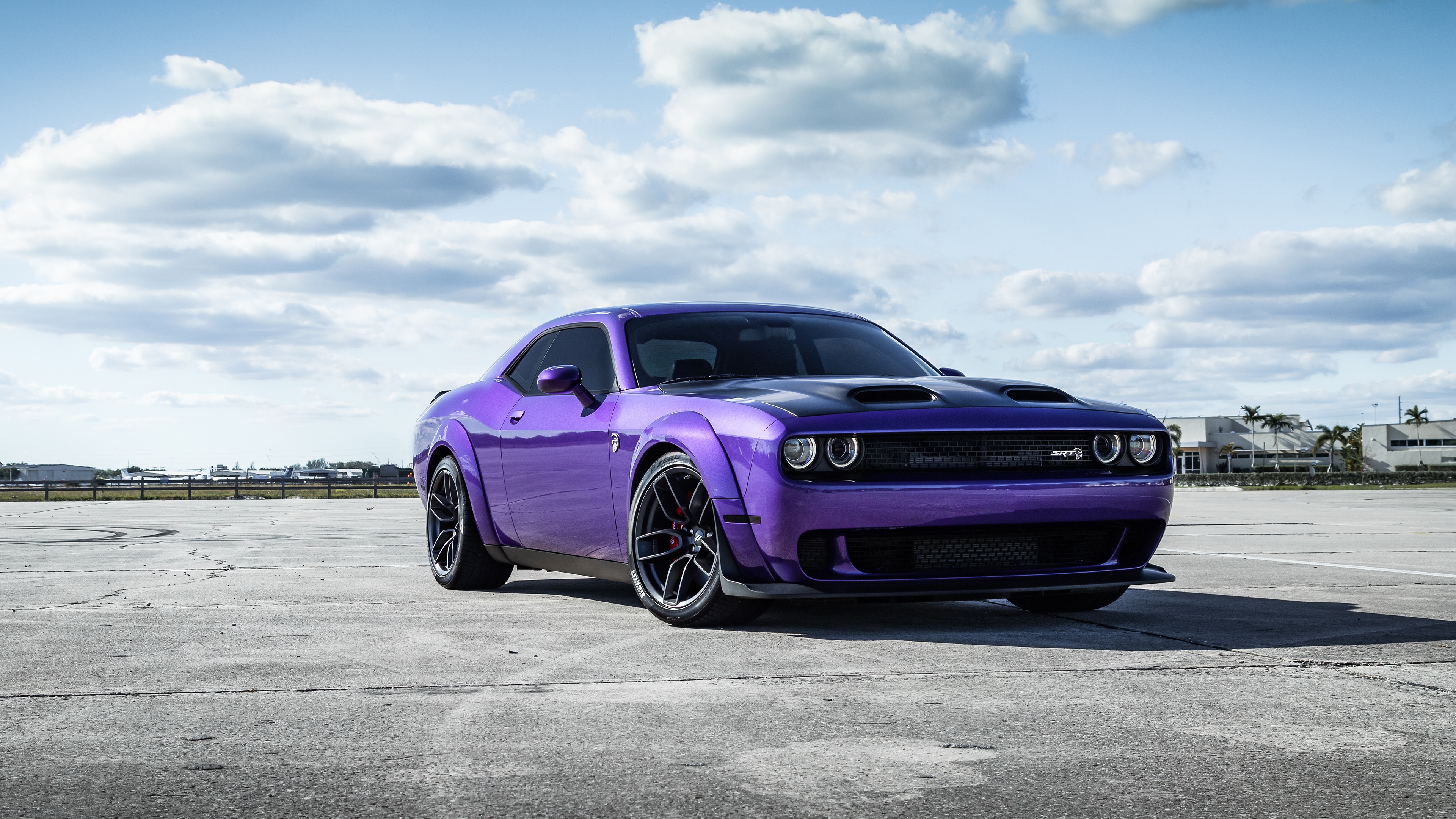 Download Muscle Car Purple Car Car Dodge Vehicle Dodge Challenger 4k