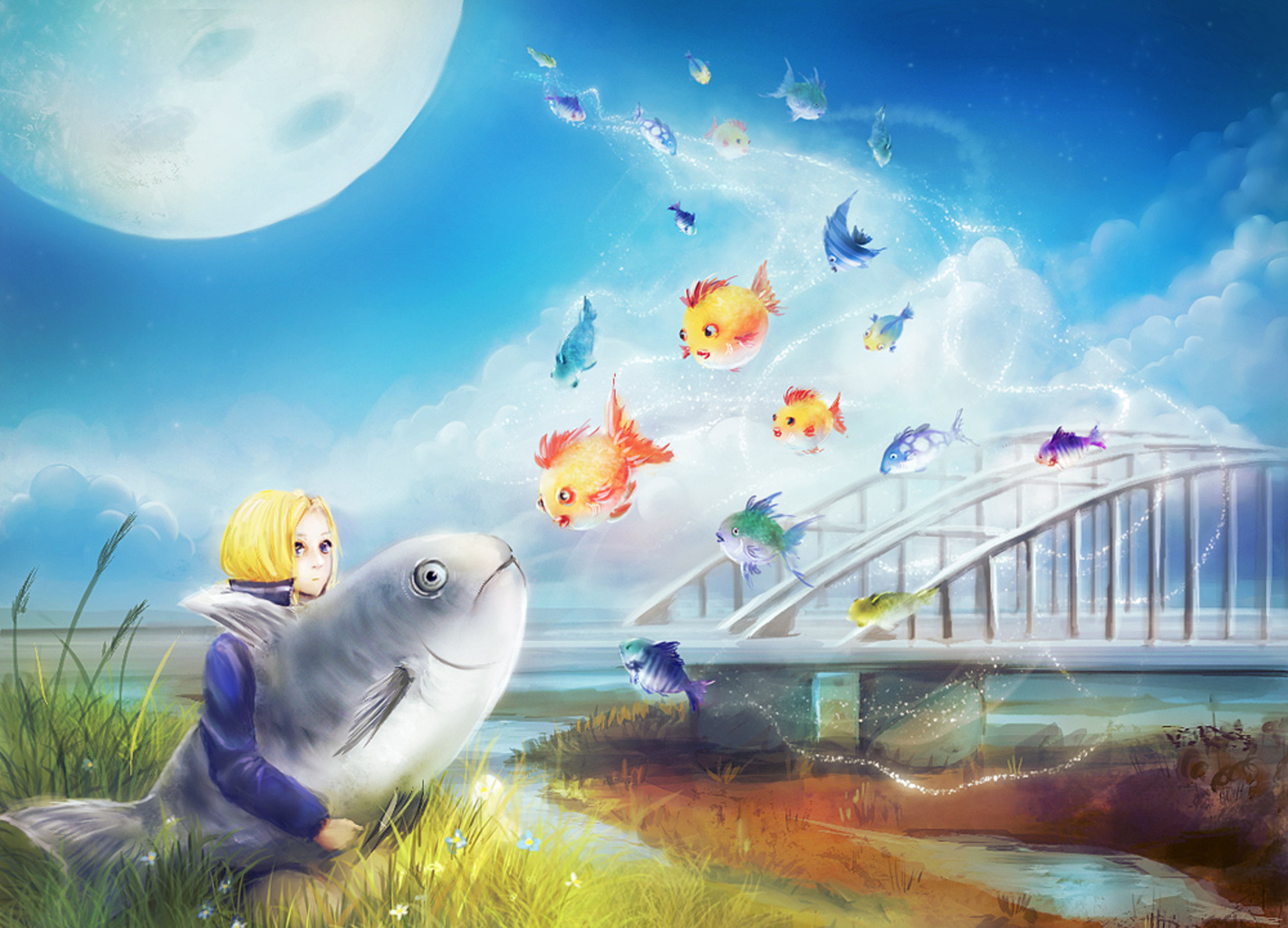 Anime Arakawa Under the Bridge HD Wallpaper by Zetsuboushi