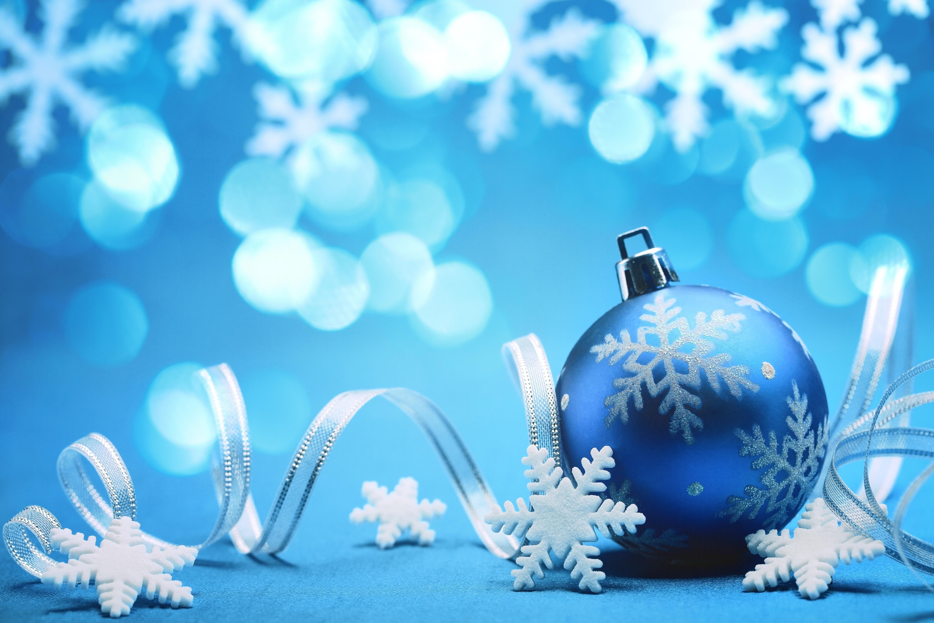 Blue Christmas Holiday Background