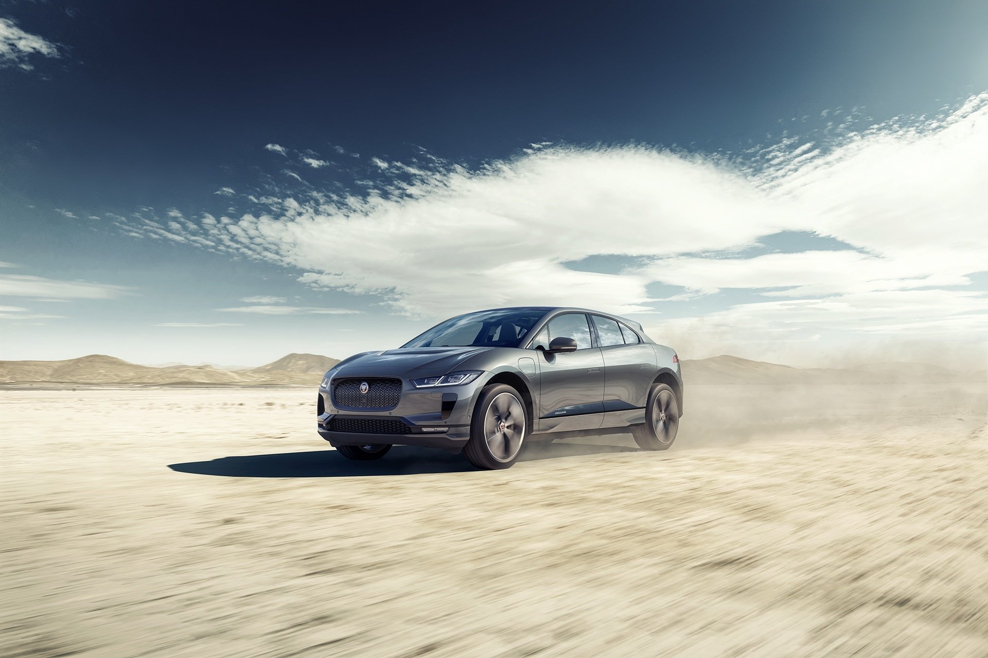 Download Silver Car Car Jaguar (Car) Vehicle Jaguar I-Pace HD Wallpaper