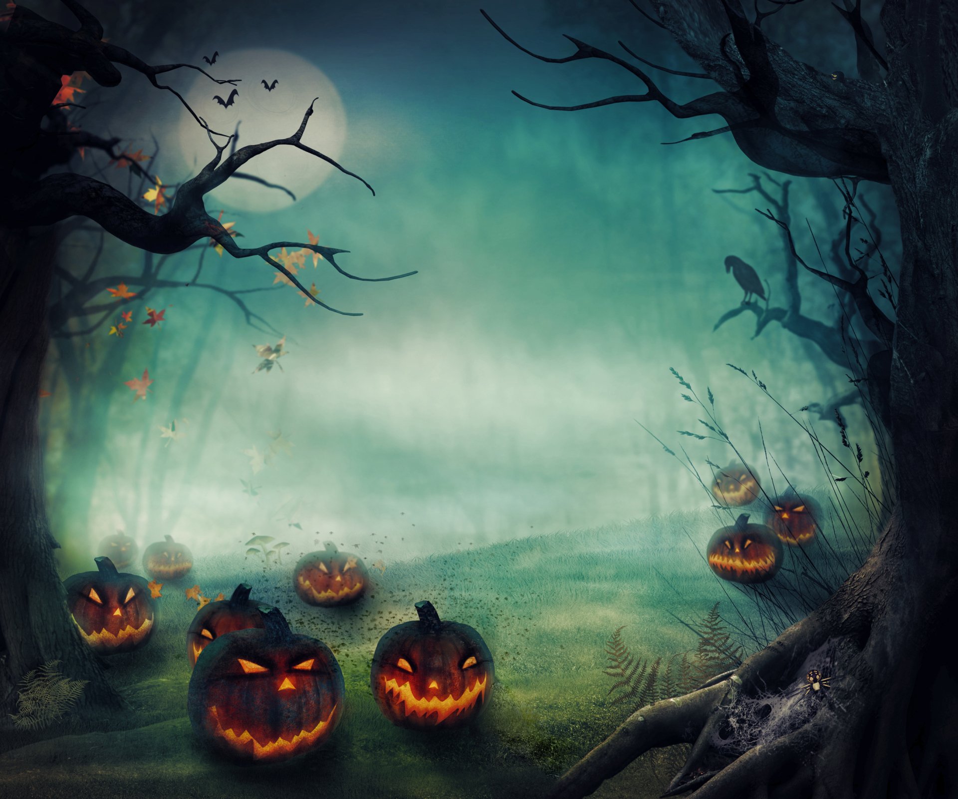 Download Night Jack-o'-lantern Holiday Halloween HD Wallpaper