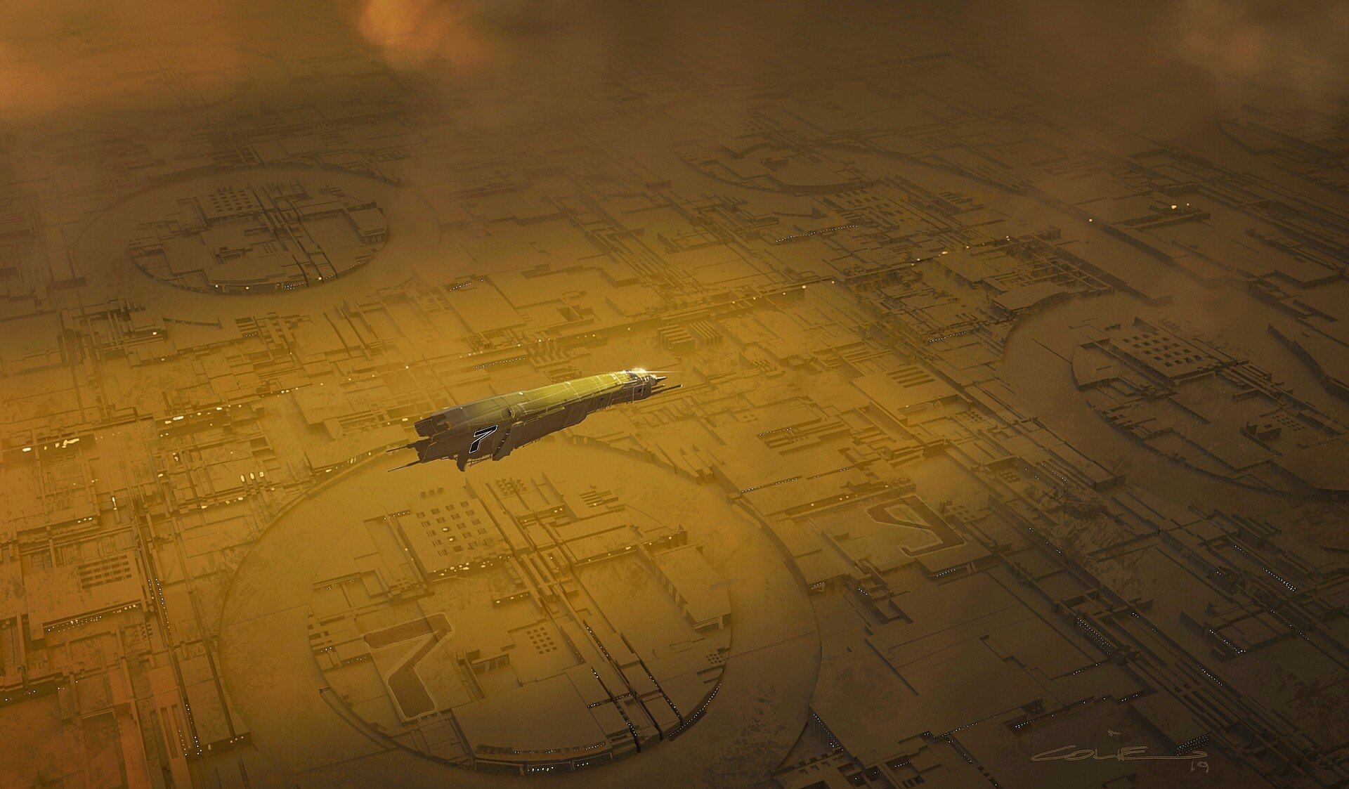 Download Sci Fi Spaceship HD Wallpaper by Colie Wertz | 1920x1123 ...