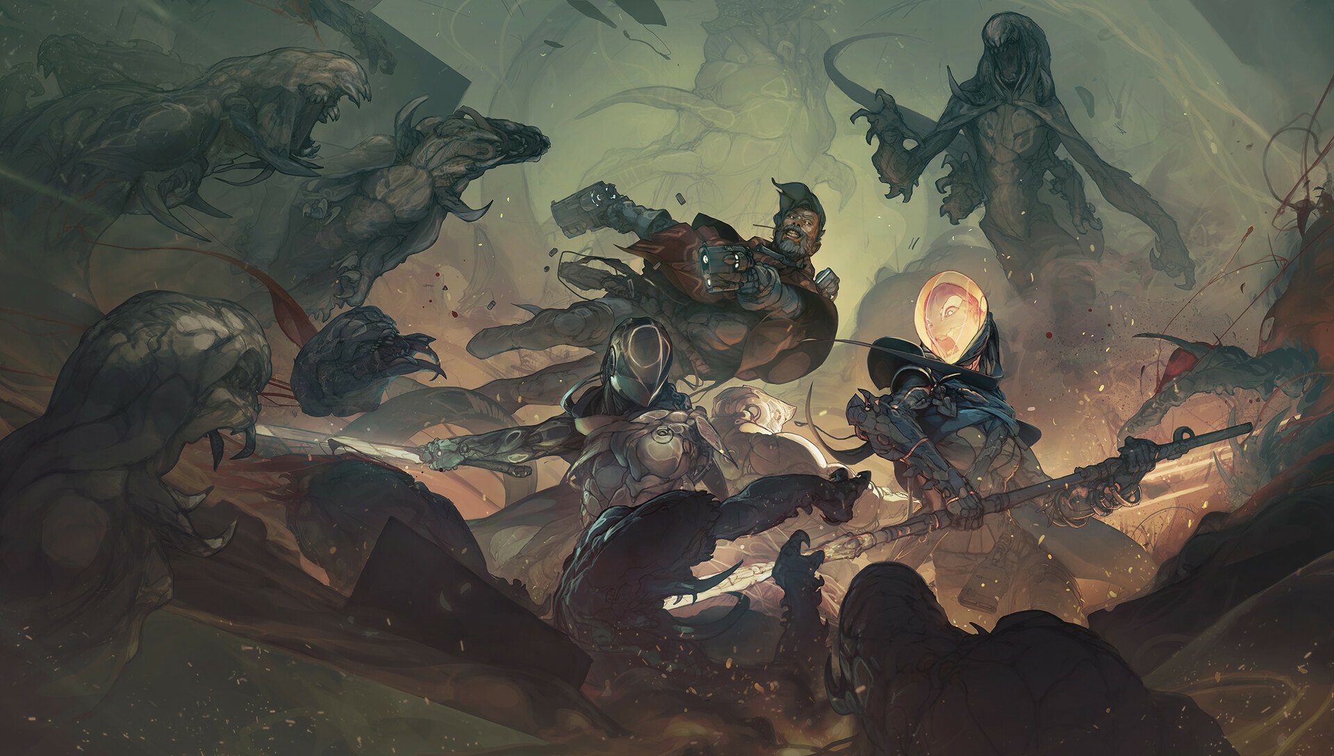 Download Warrior Creature Sci Fi Battle HD Wallpaper by Philipp Kruse ...