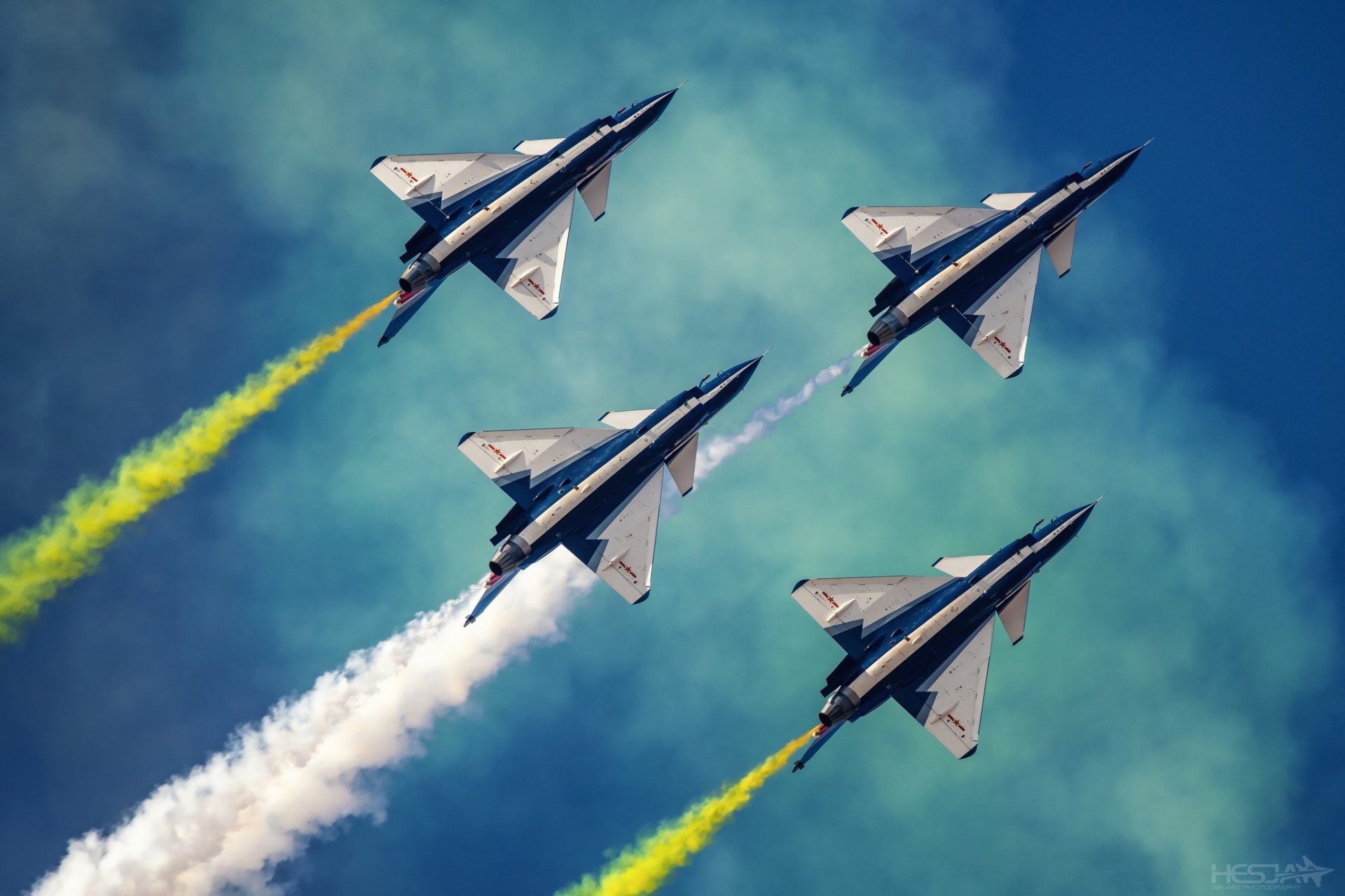 Download Jet Fighter Aircraft Chengdu J-10 Military Air Show HD Wallpaper by HESJA Air-Art