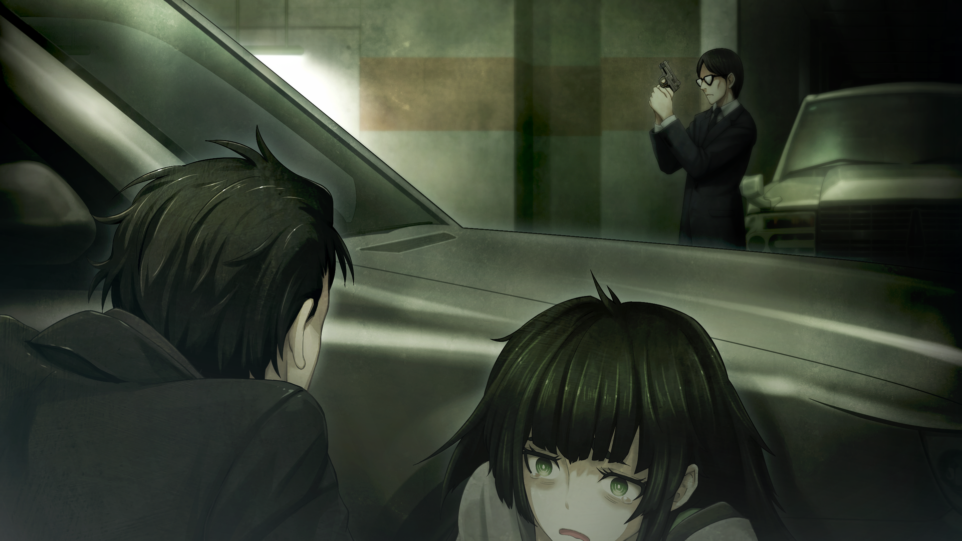 Download Maho Hiyajo Rintaro Okabe Anime Steins;Gate 0 HD Wallpaper by huke