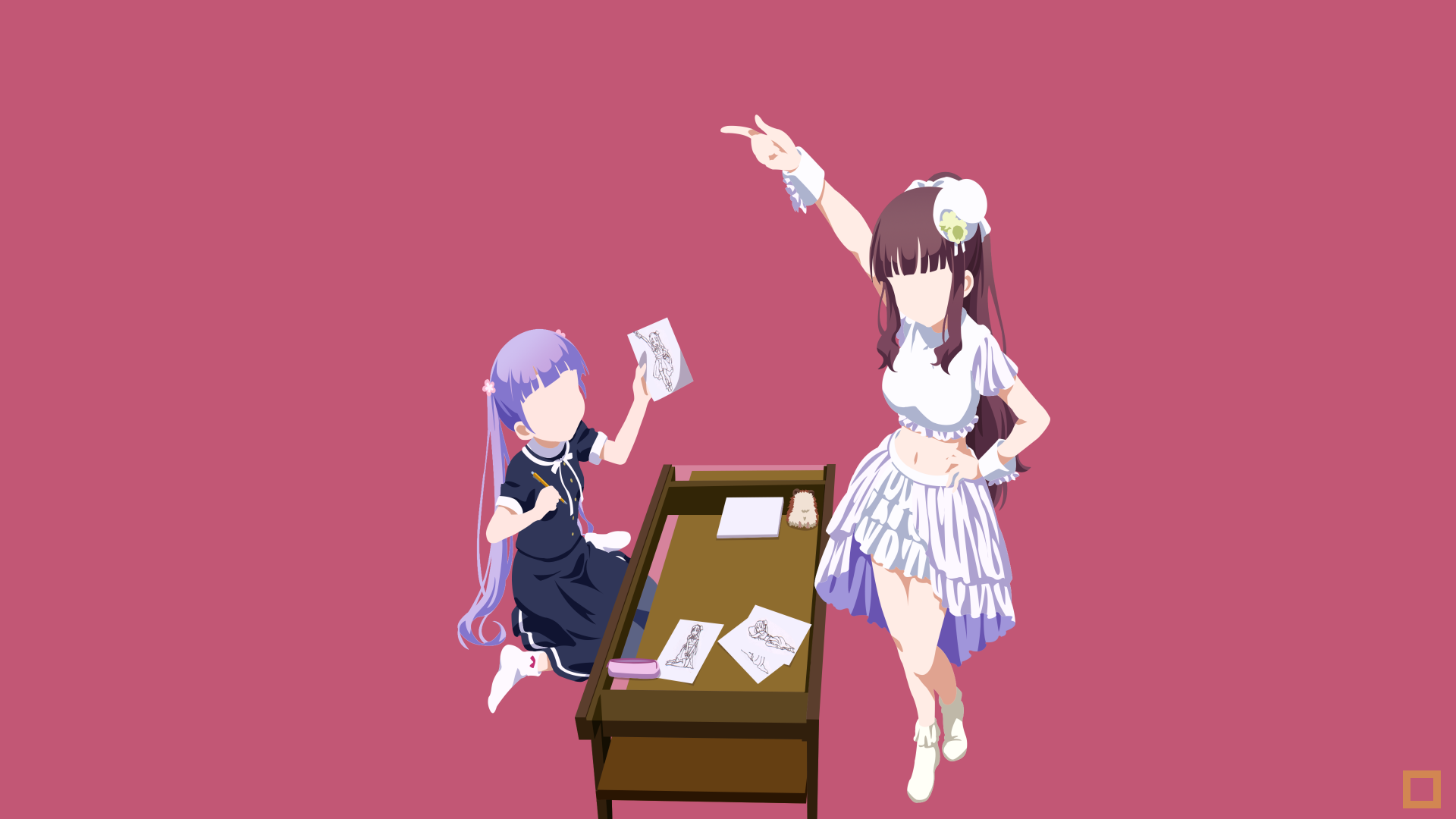 Download Hifumi Takimoto Aoba Suzukaze Anime New Game! 4k Ultra HD Wallpaper by tekmac