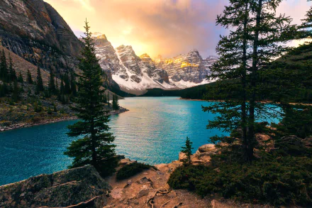 banff national park Canada lake mountain nature Moraine Lake HD Desktop Wallpaper | Background Image