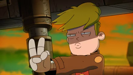 peace sign blonde Gary Goodspeed TV Show Final Space HD Desktop Wallpaper | Background Image