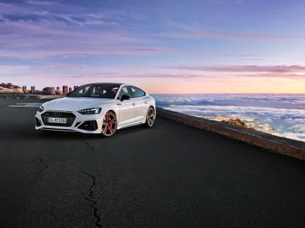 Audi RS5 Sportback white car car Audi vehicle Audi RS5 HD Desktop Wallpaper | Background Image