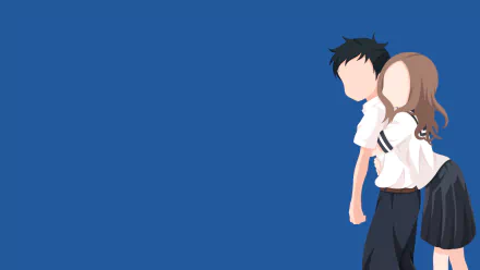 Nishikata (Karakai Jouzu no Takagi-san) Takagi (Karakai Jouzu no Takagi-san) Anime Teasing Master Takagi-san HD Desktop Wallpaper | Background Image