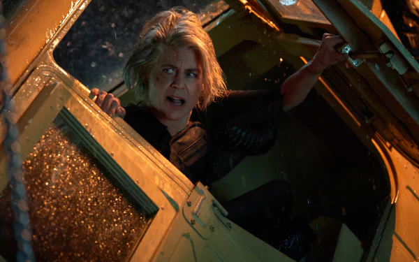 Sarah Connor Linda Hamilton movie Terminator: Dark Fate HD Desktop Wallpaper | Background Image