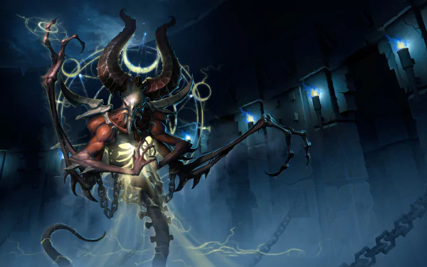 Mephisto (Diablo) video game Heroes of the Storm HD Desktop Wallpaper | Background Image