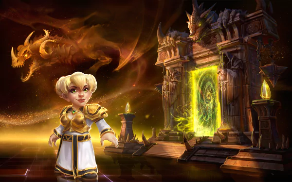 Chromie (Warcraft) video game Heroes of the Storm HD Desktop Wallpaper | Background Image