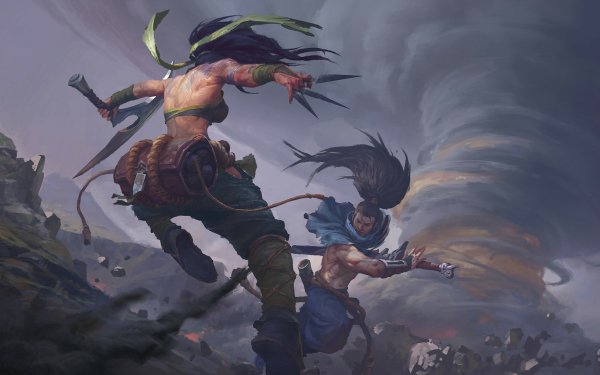 Video Game League Of Legends Yasuo Akali HD Wallpaper | Background Image