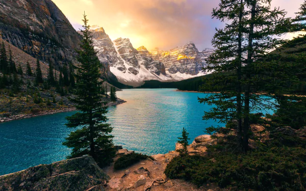 banff national park Canada lake mountain nature Moraine Lake HD Desktop Wallpaper | Background Image