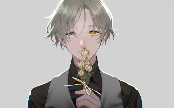 yellow eyes Anime Original HD Desktop Wallpaper | Background Image