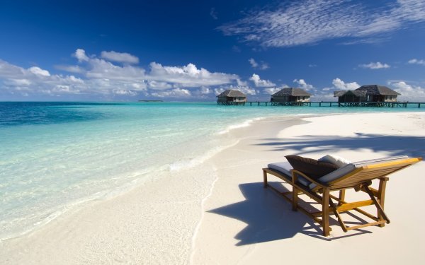 Fotografía Día festivo Océano Sand Playa Hut Chair Tropico Fondo de pantalla HD | Fondo de Escritorio