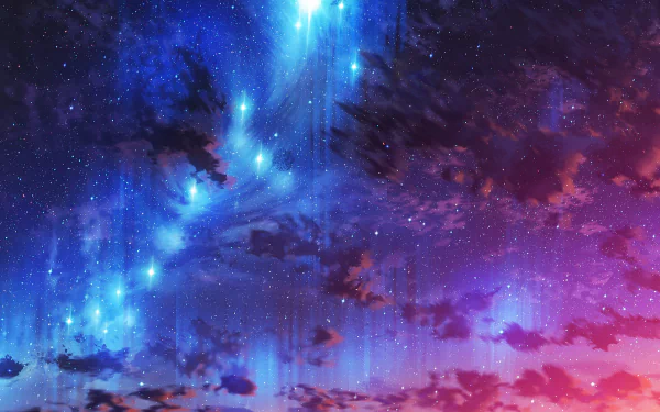 starry sky Anime Original HD Desktop Wallpaper | Background Image