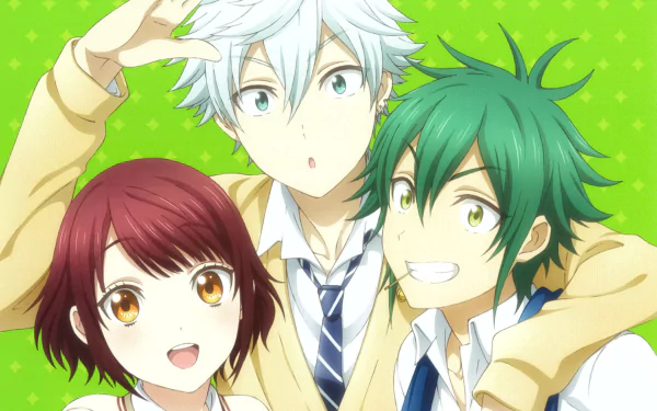 Kentaro Tsubaki Miyabi Itou Toranosuke Miyamura Anime Yamada-kun and the Seven Witches HD Desktop Wallpaper | Background Image