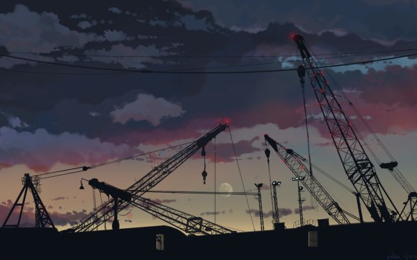 Anime Original Crane HD Wallpaper | Background Image