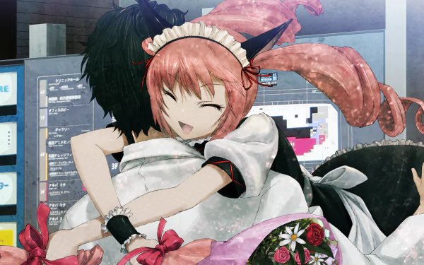 Faris Nyannyan Rintaro Okabe Anime Steins;Gate HD Desktop Wallpaper | Background Image