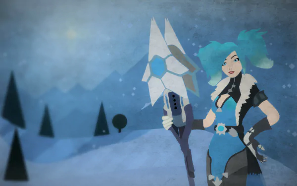 Evie (Paladins) minimalist video game Paladins Minimalist Gaming HD Desktop Wallpaper | Background Image