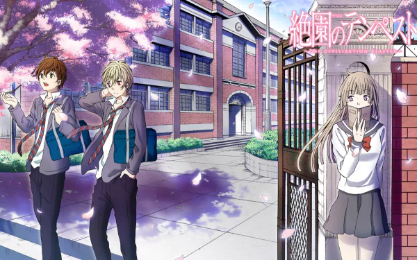 Yoshino Takigawa Mahiro Fuwa Aika Fuwa Anime Zetsuen no tempest HD Desktop Wallpaper | Background Image