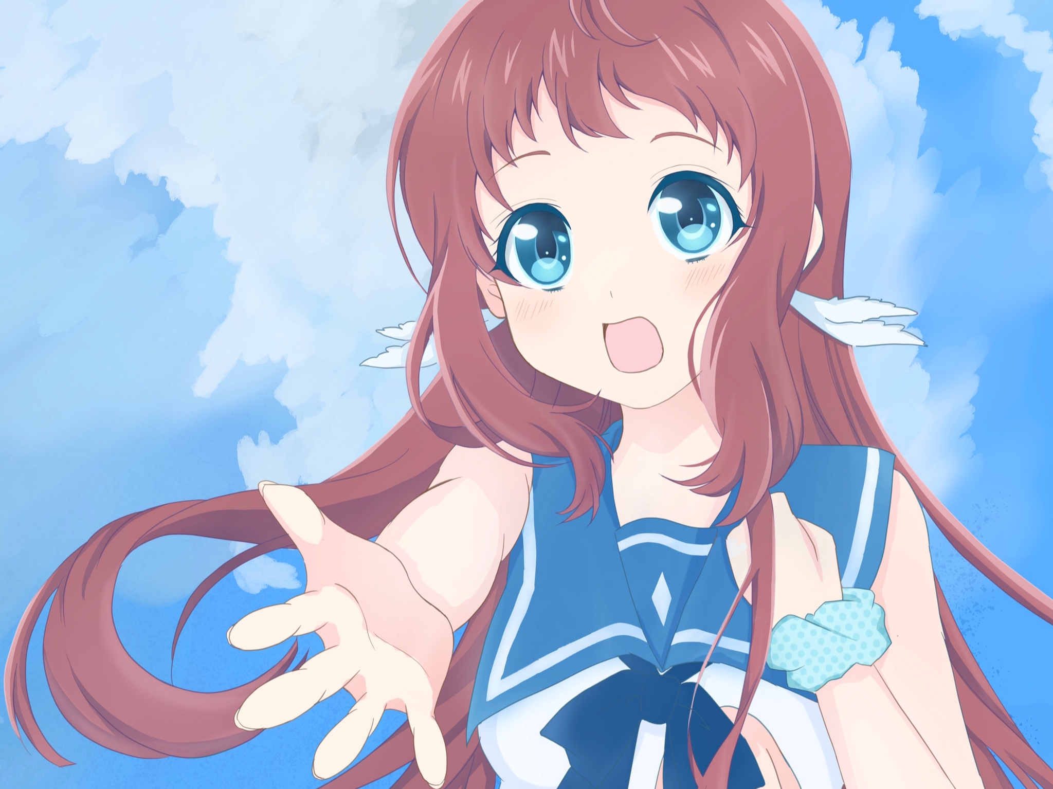 Anime Nagi no Asukara HD Wallpaper by MPrincess