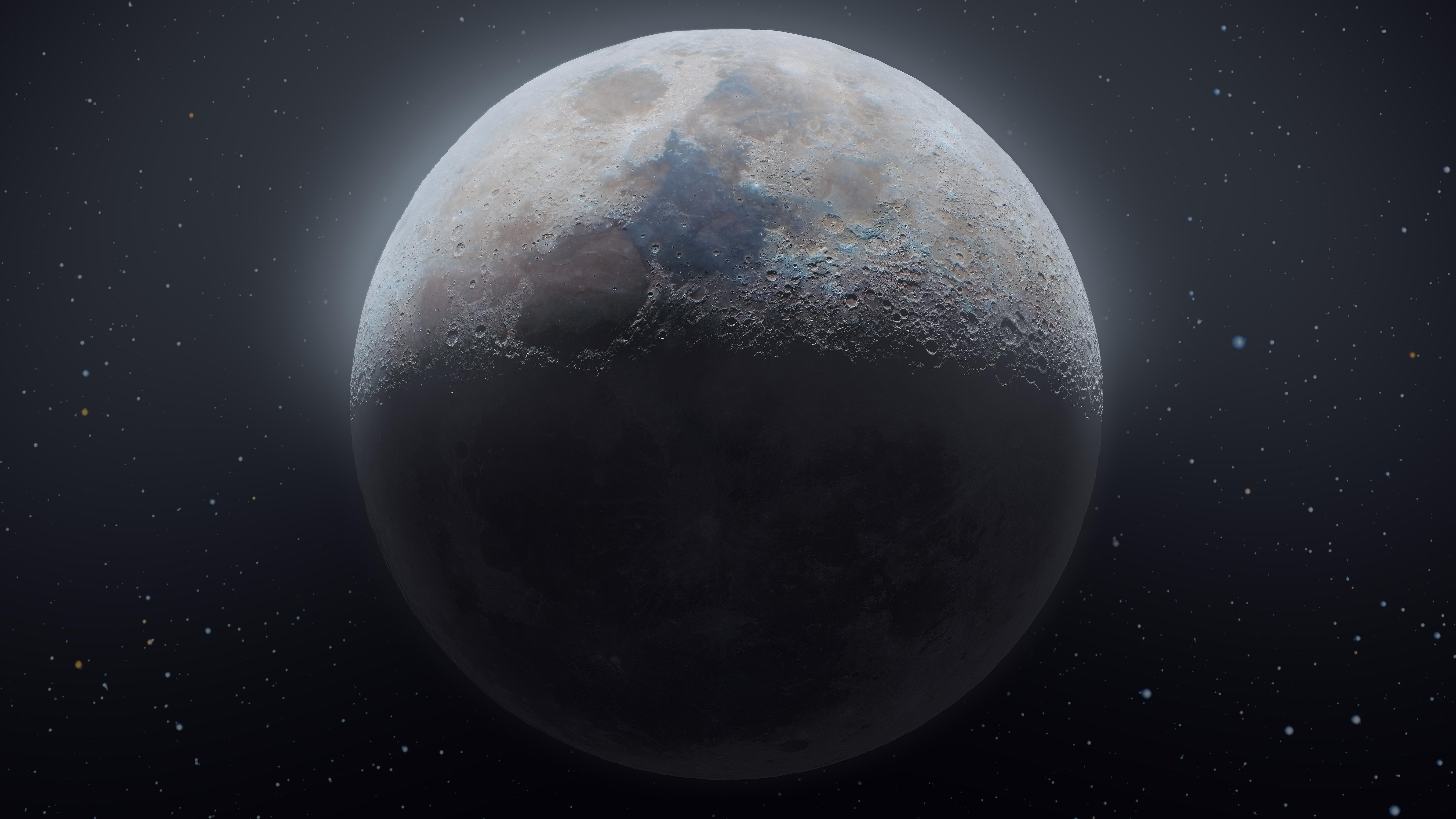 Moon 8k Ultra HD Wallpaper by Andrew McCarthy