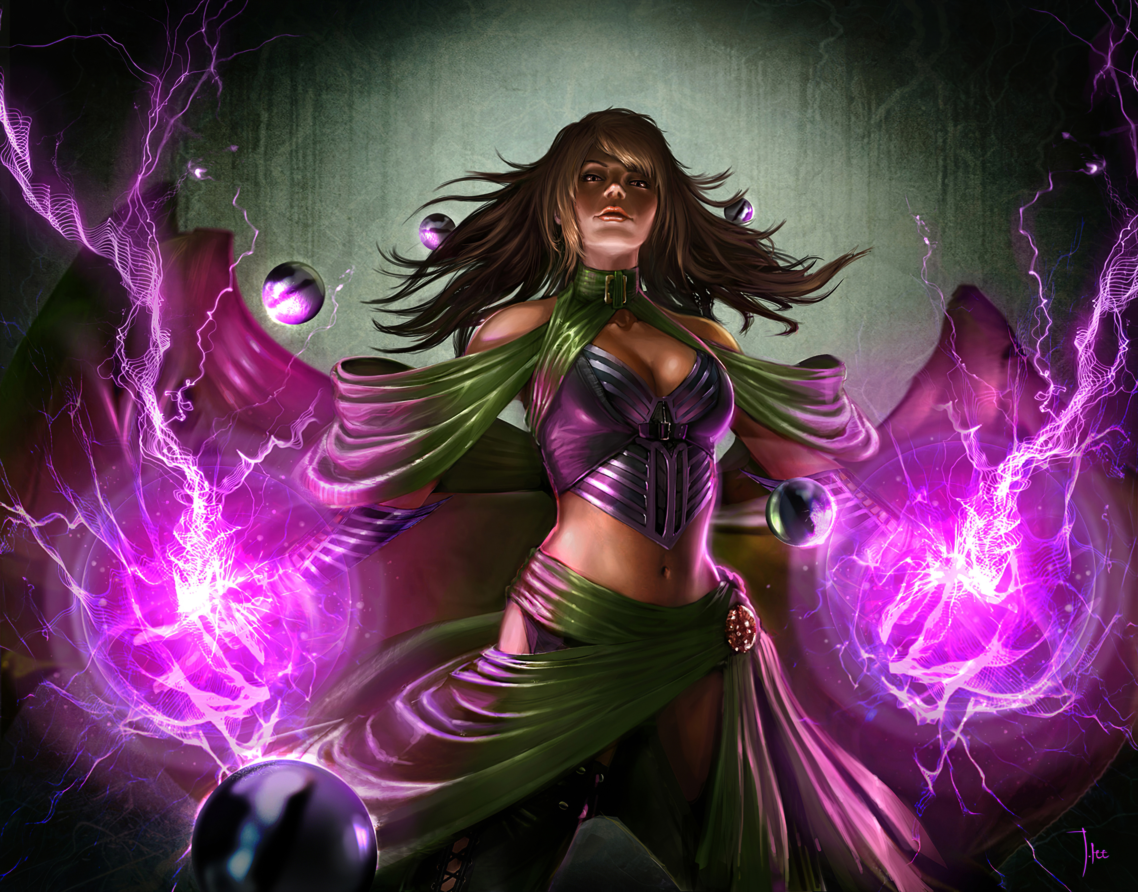Fantasy Sorceress HD Wallpaper | Background Image