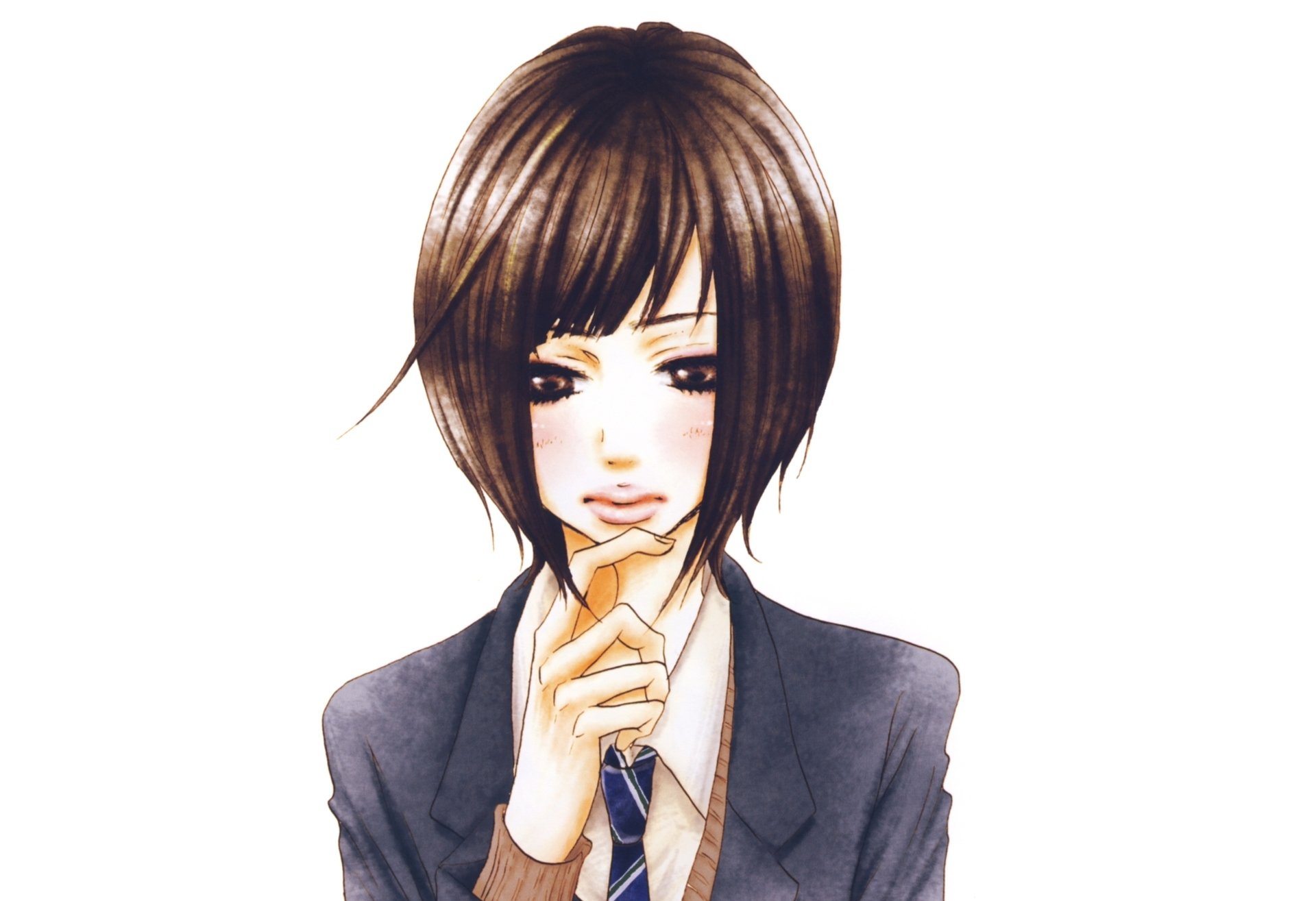 Download Mei Tachibana Anime Say 'I Love You' HD Wallpaper