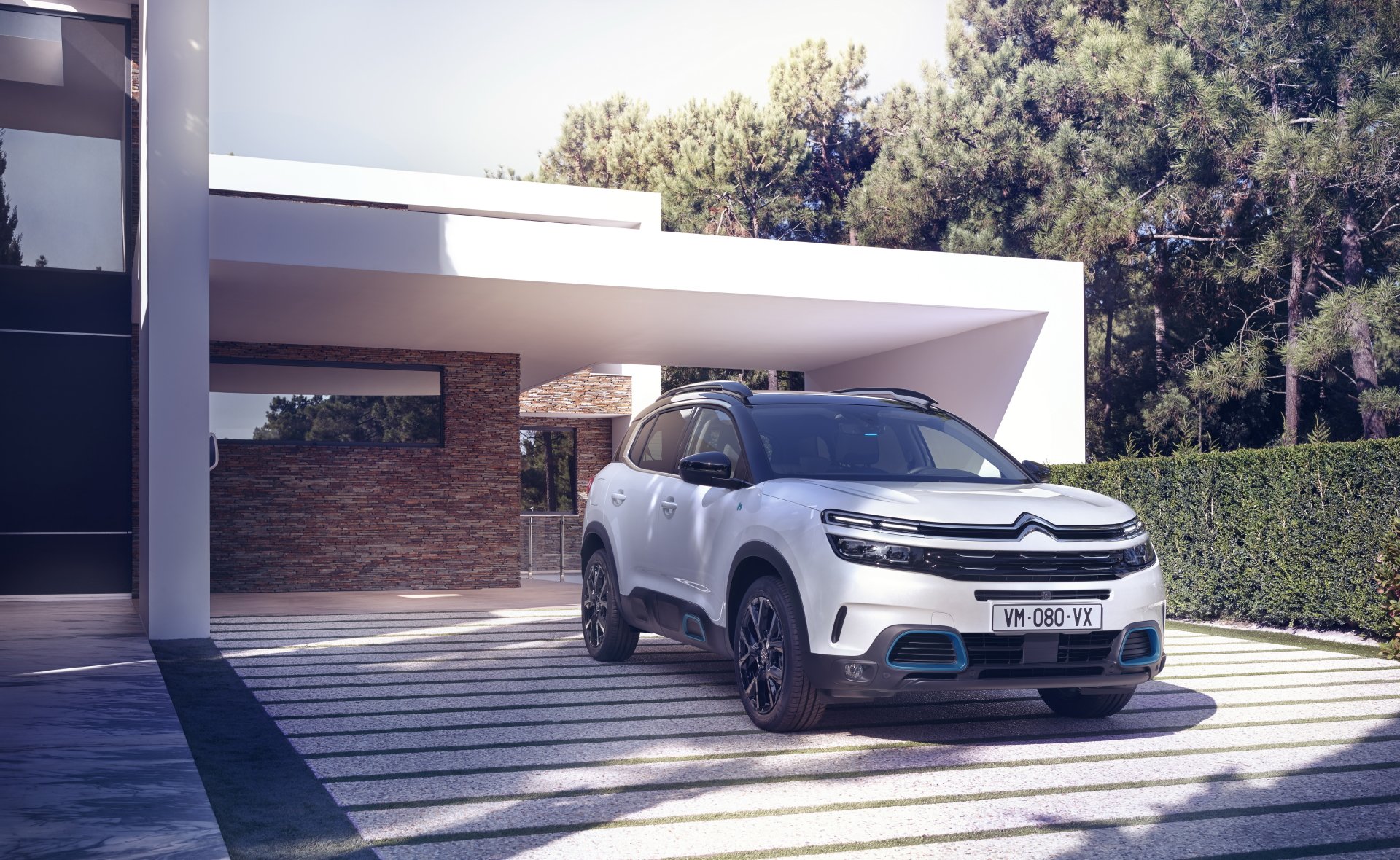 Download White Car SUV Citroën Car Vehicle Citroen C5 Aircross 8k Ultra HD Wallpaper