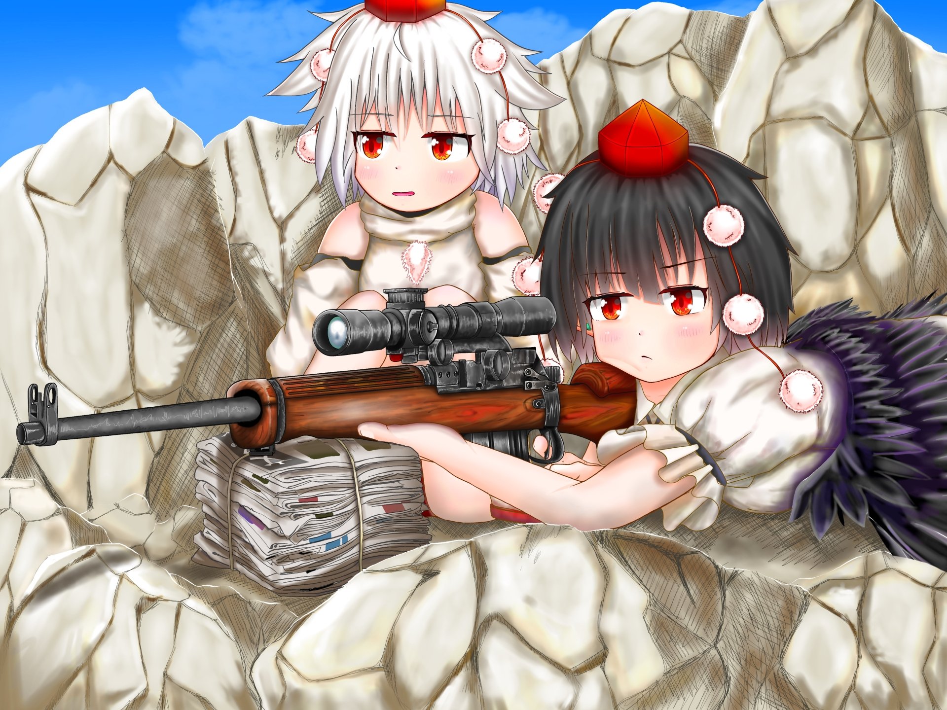 Download Aya Shameimaru Momiji Inubashiri Anime Touhou 4k Ultra HD Wallpaper by たいちょん