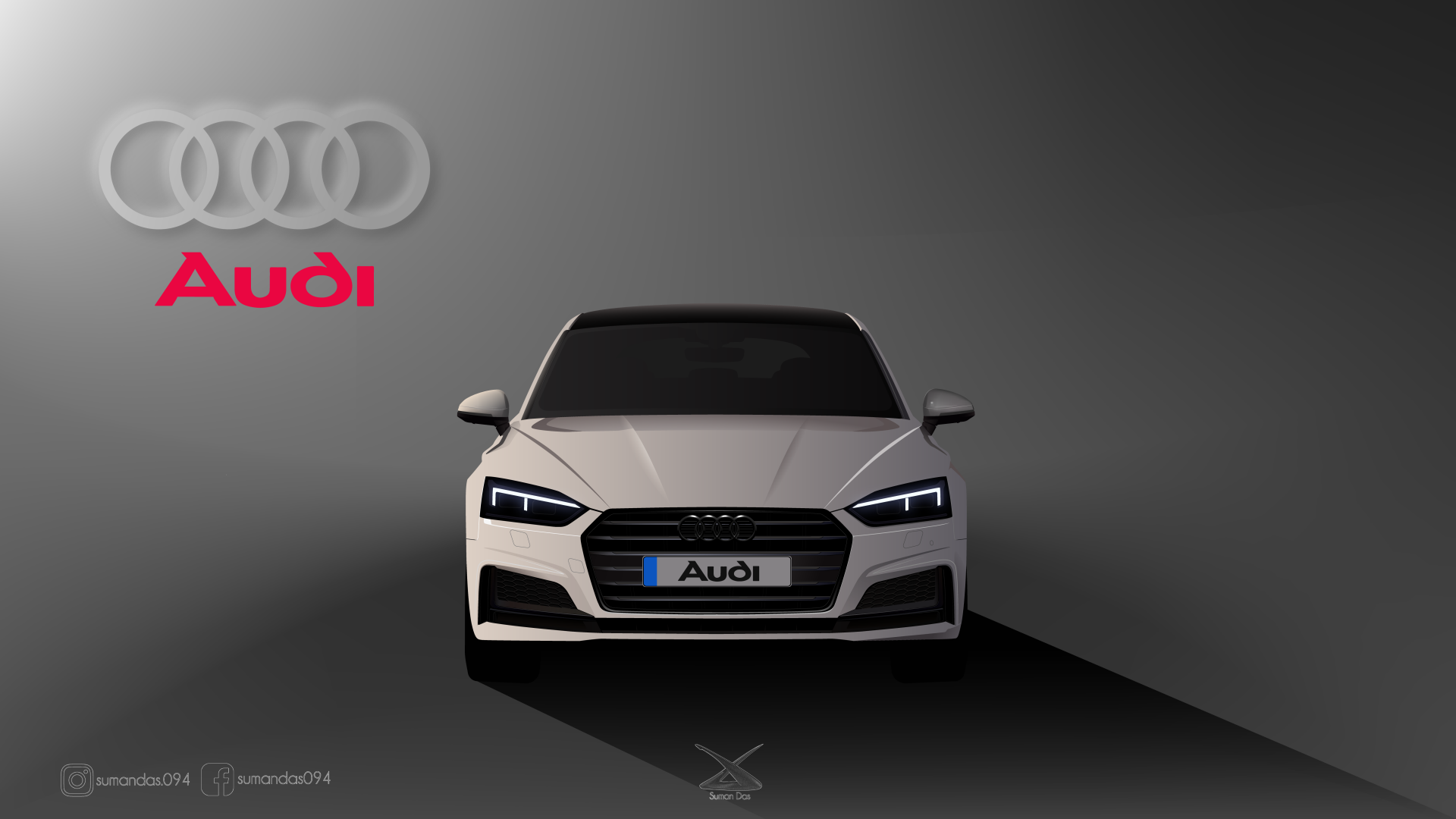 Audi illustration by sumandas094 by suman094