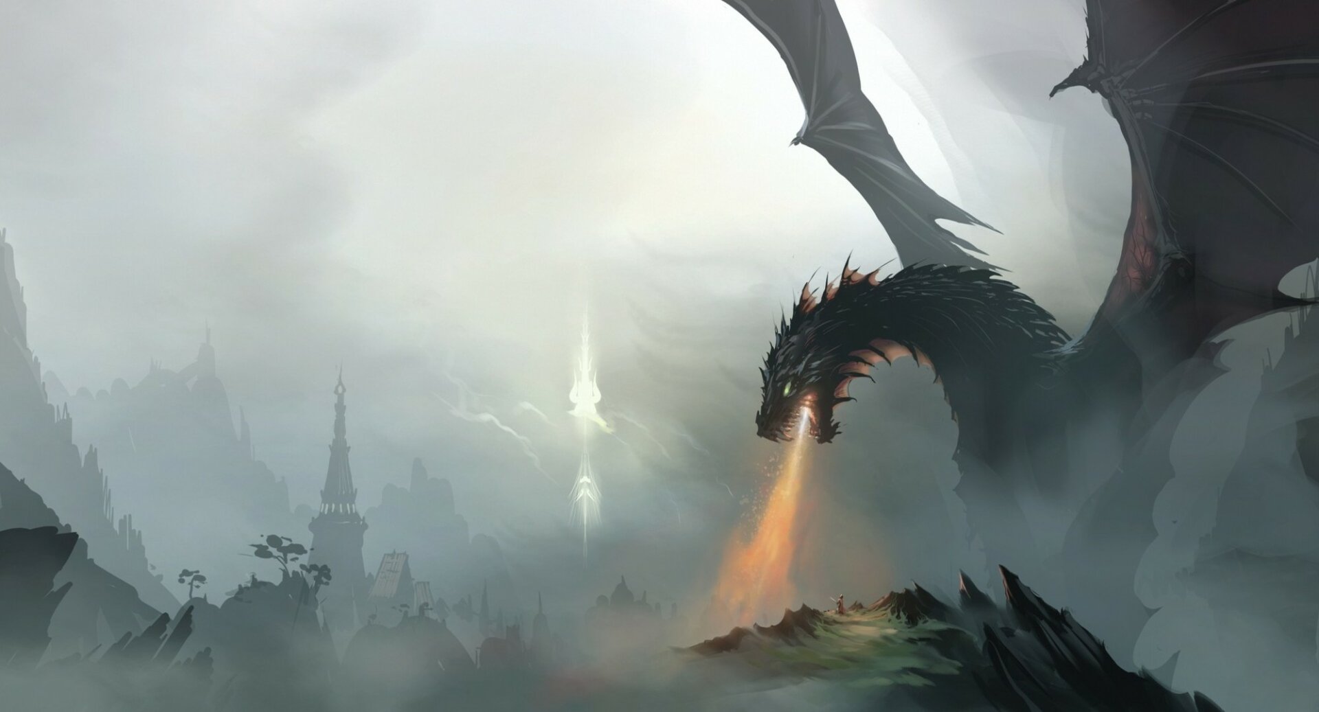 Download Fire Fantasy Dragon HD Wallpaper by Philipp A. Urlich