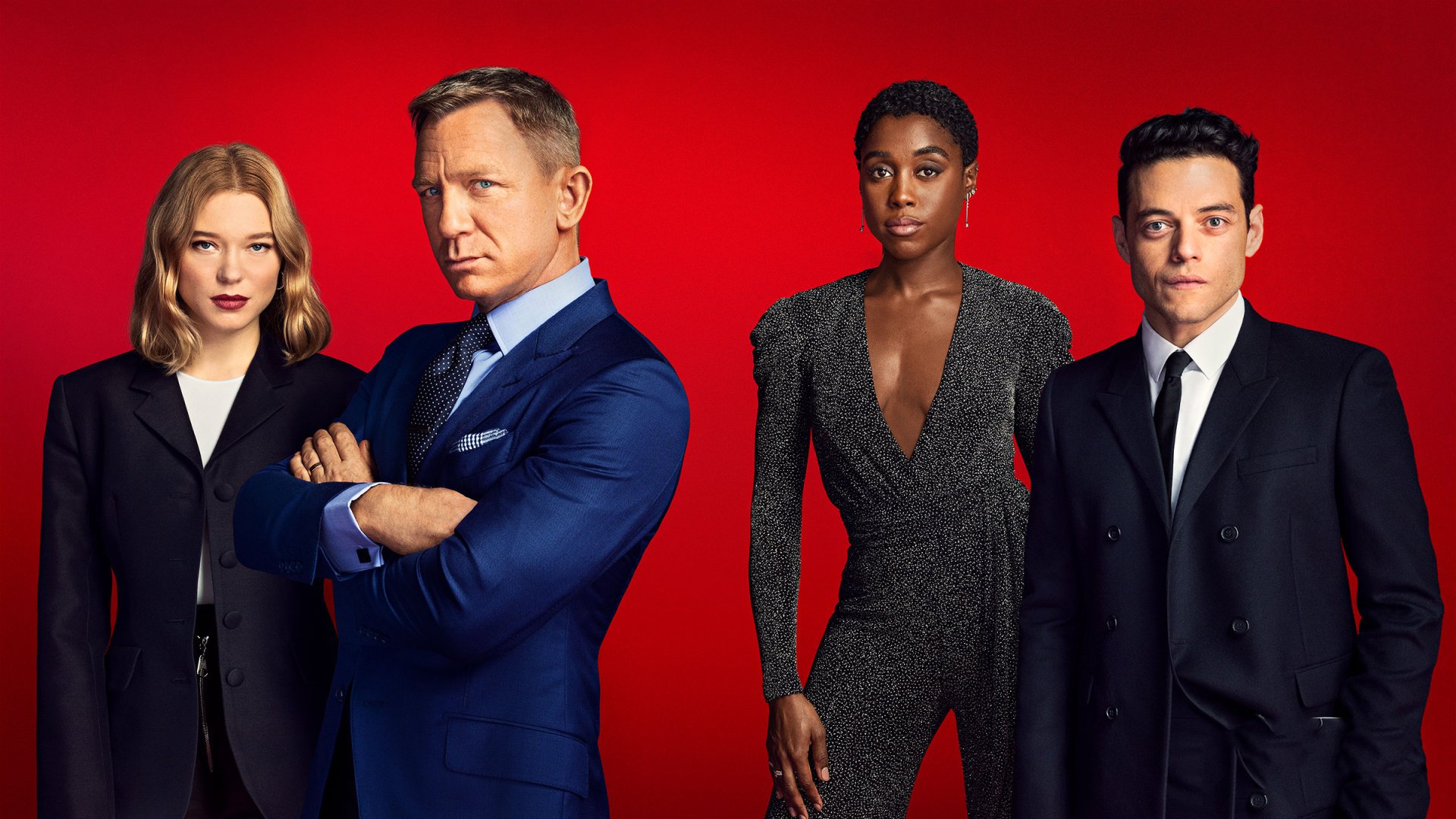 Download Daniel Craig Lashana Lynch Léa Seydoux Rami Malek Movie No Time To Die HD Wallpaper