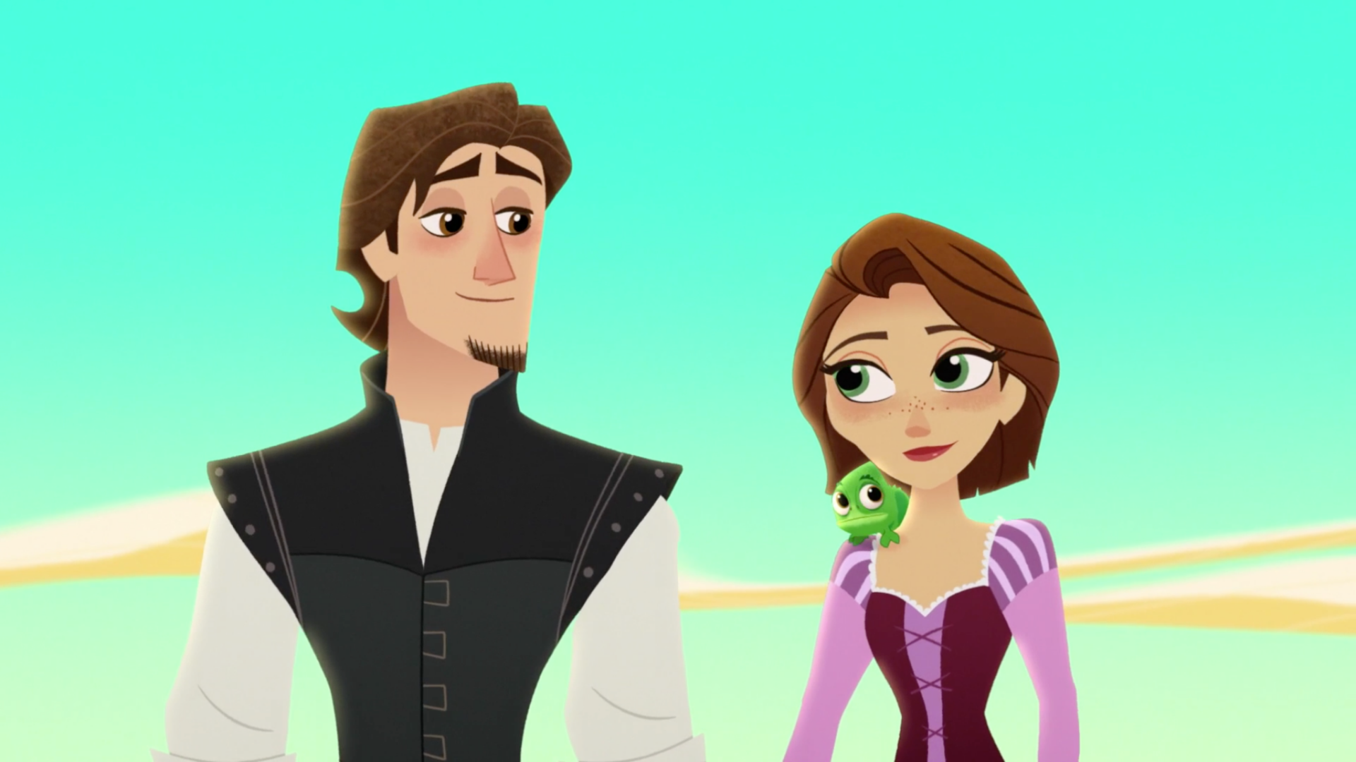 Download Brown Hair Tangled Pascal (Tangled) Eugene Fitzherbert Rapunzel TV Show Tangled: The Series HD Wallpaper