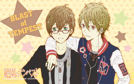 Mahiro Fuwa Yoshino Takigawa Anime Zetsuen no tempest HD Desktop Wallpaper | Background Image