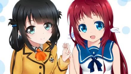 Manaka Mukaido Miuna Shiodome Anime Nagi no Asukara HD Desktop Wallpaper | Background Image