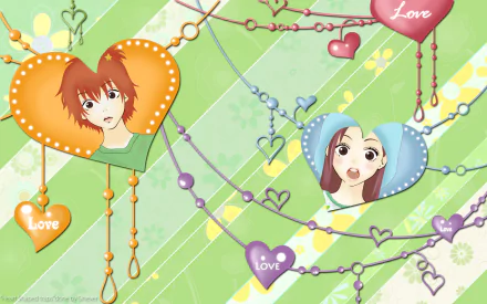 Risa Koizumi Atsushi Ōtani Anime Lovely Complex HD Desktop Wallpaper | Background Image