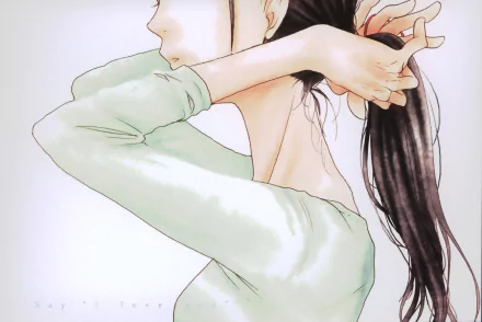 Anime Say 'I Love You' HD Desktop Wallpaper | Background Image