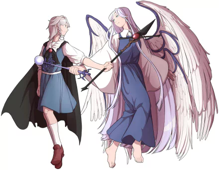 Sariel (Touhou) Muse (Seihou) Anime Touhou HD Desktop Wallpaper | Background Image