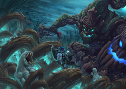 Maokai (League Of Legends) Yorick (League of Legends) video game League Of Legends HD Desktop Wallpaper | Background Image
