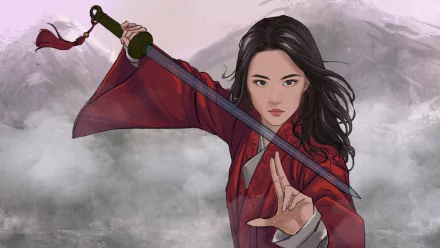 sword movie Mulan (2020) HD Desktop Wallpaper | Background Image