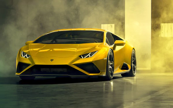 supercar yellow car car Lamborghini Lamborghini Huracan vehicle Lamborghini Huracan Evo HD Desktop Wallpaper | Background Image