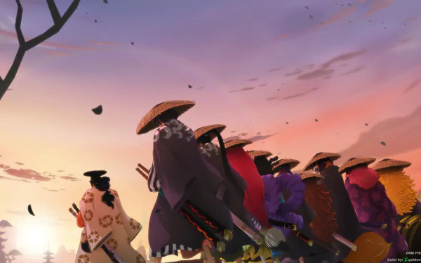 Inuarashi (One Piece) Kawamatsu (One Piece) Ashura Doji Nekomamushi (One Piece) Kin'emon (One Piece) Kurozumi Kanjuro Denjiro (One Piece) Raizo (One Piece) Kiku (One Piece) Kozuki Oden Anime One Piece HD Desktop Wallpaper | Background Image
