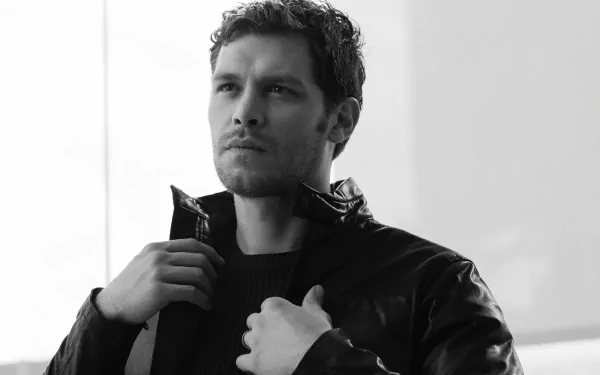 Black & White actor jacket Celebrity Joseph Morgan HD Desktop Wallpaper | Background Image